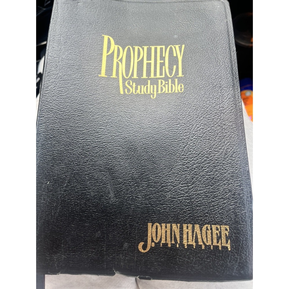 Prophecy Study Bible NKJV (John Hagee) Black Bonded Leather